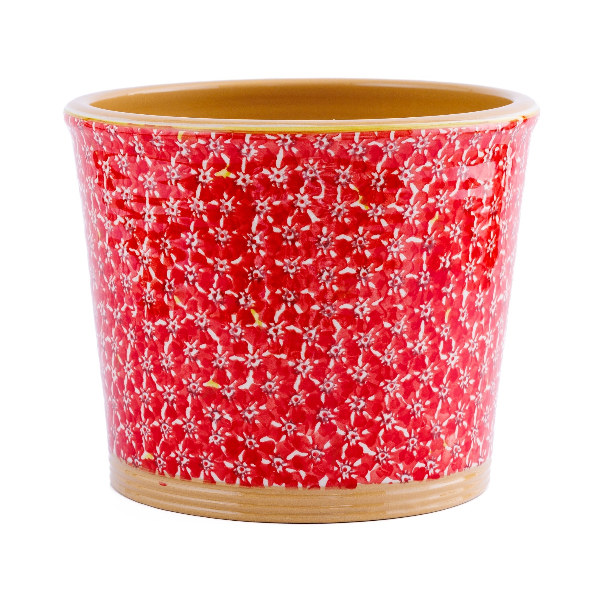 Large Cache Pot Indoor Lawn Red | NicholasMosse.com