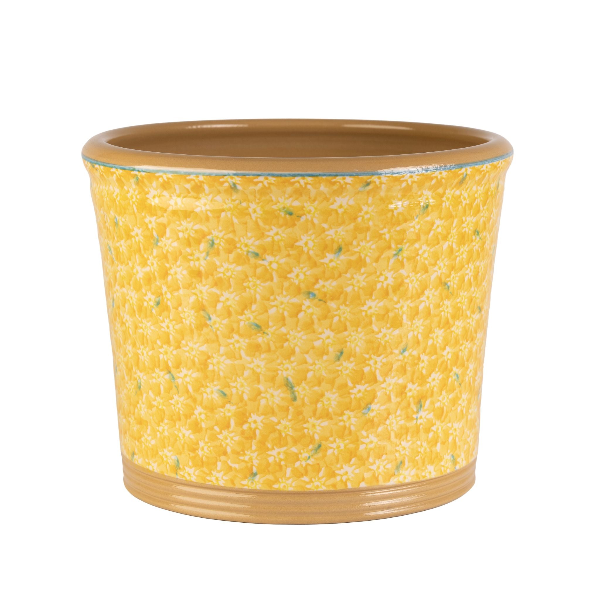 Large Cache Pot Indoor Lawn Yellow | NicholasMosse.com