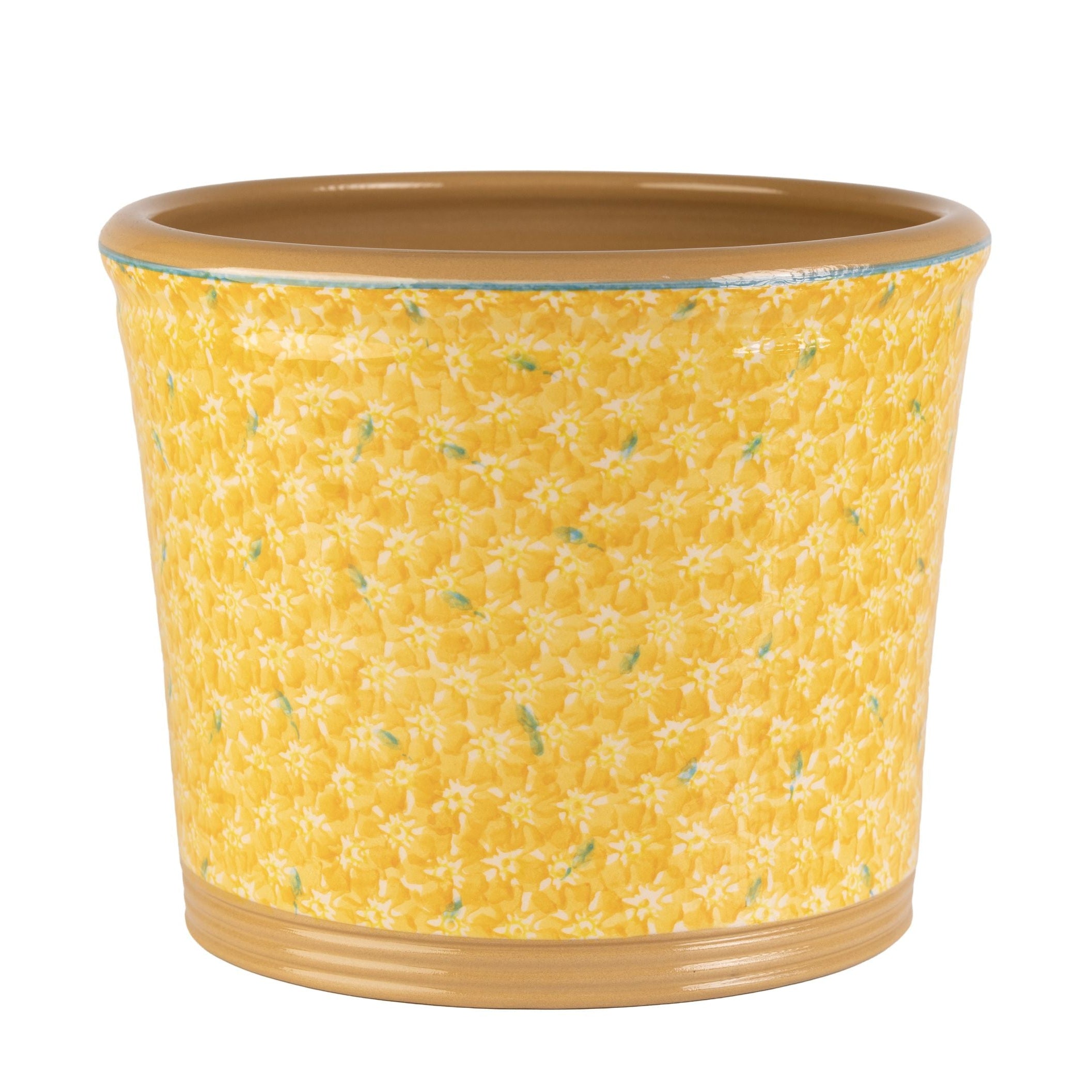 Large Cache Pot Indoor Lawn Yellow | NicholasMosse.com