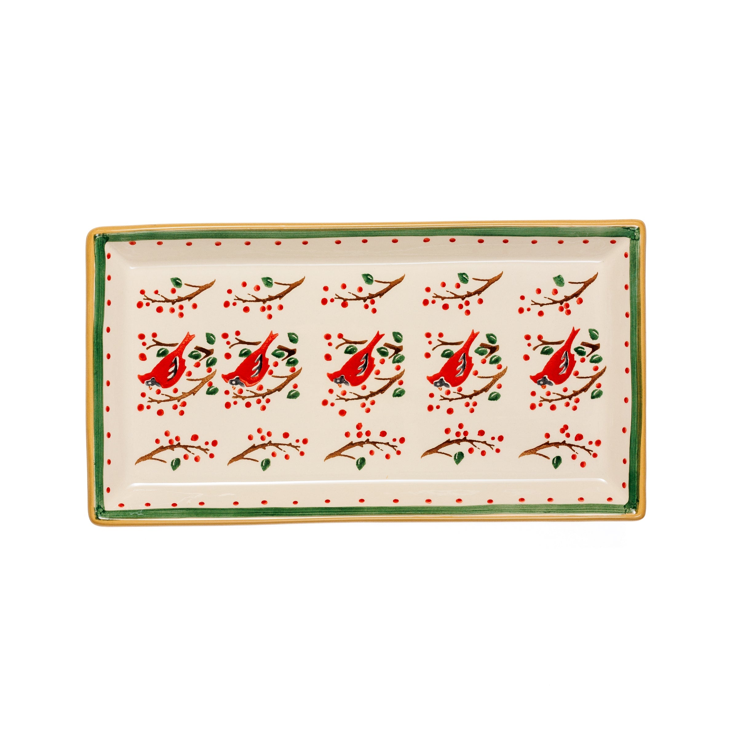 Large Rectangle Plate Berry Bird | NicholasMosse.com