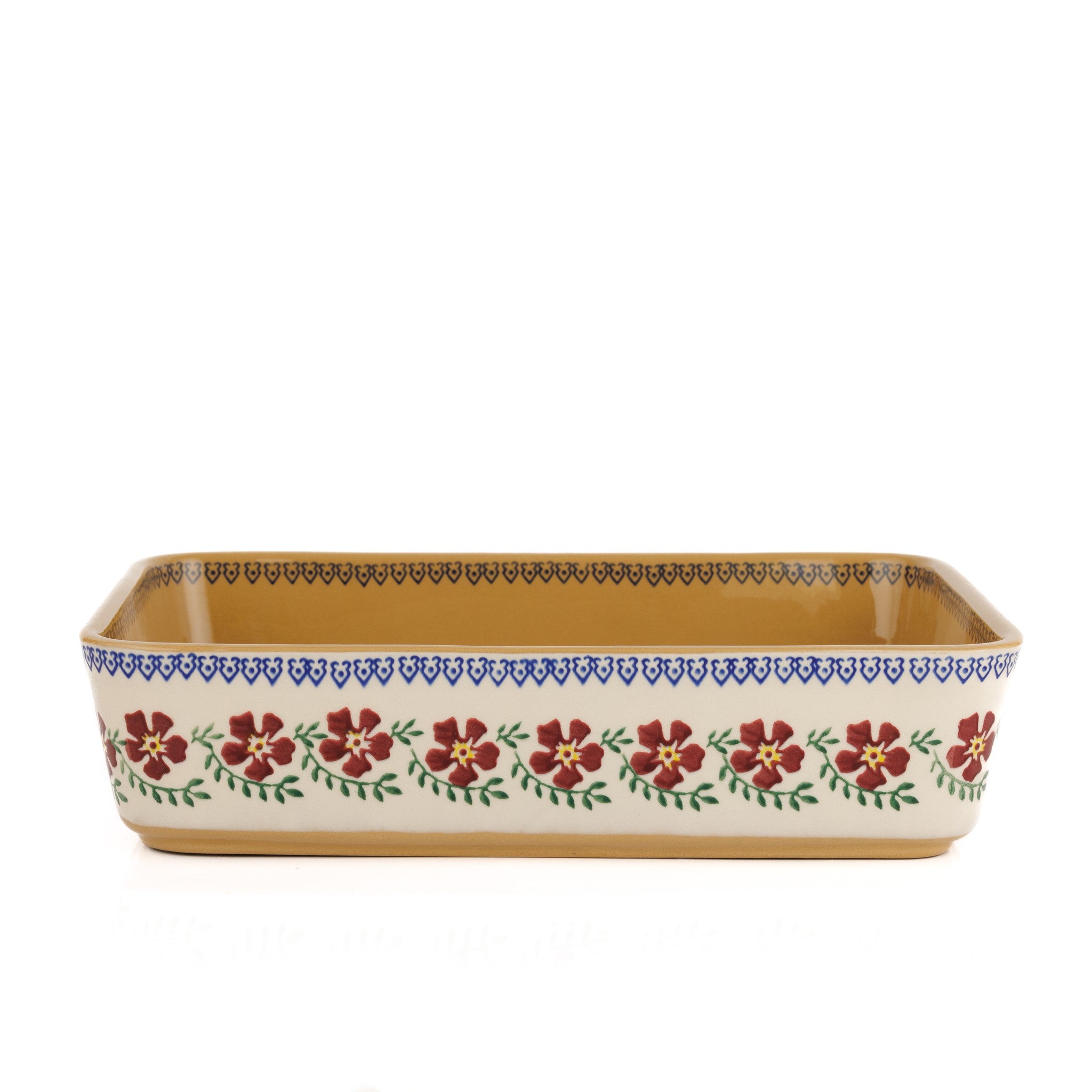 Large Rectangular Oven Dish Old Rose | NicholasMosse.com