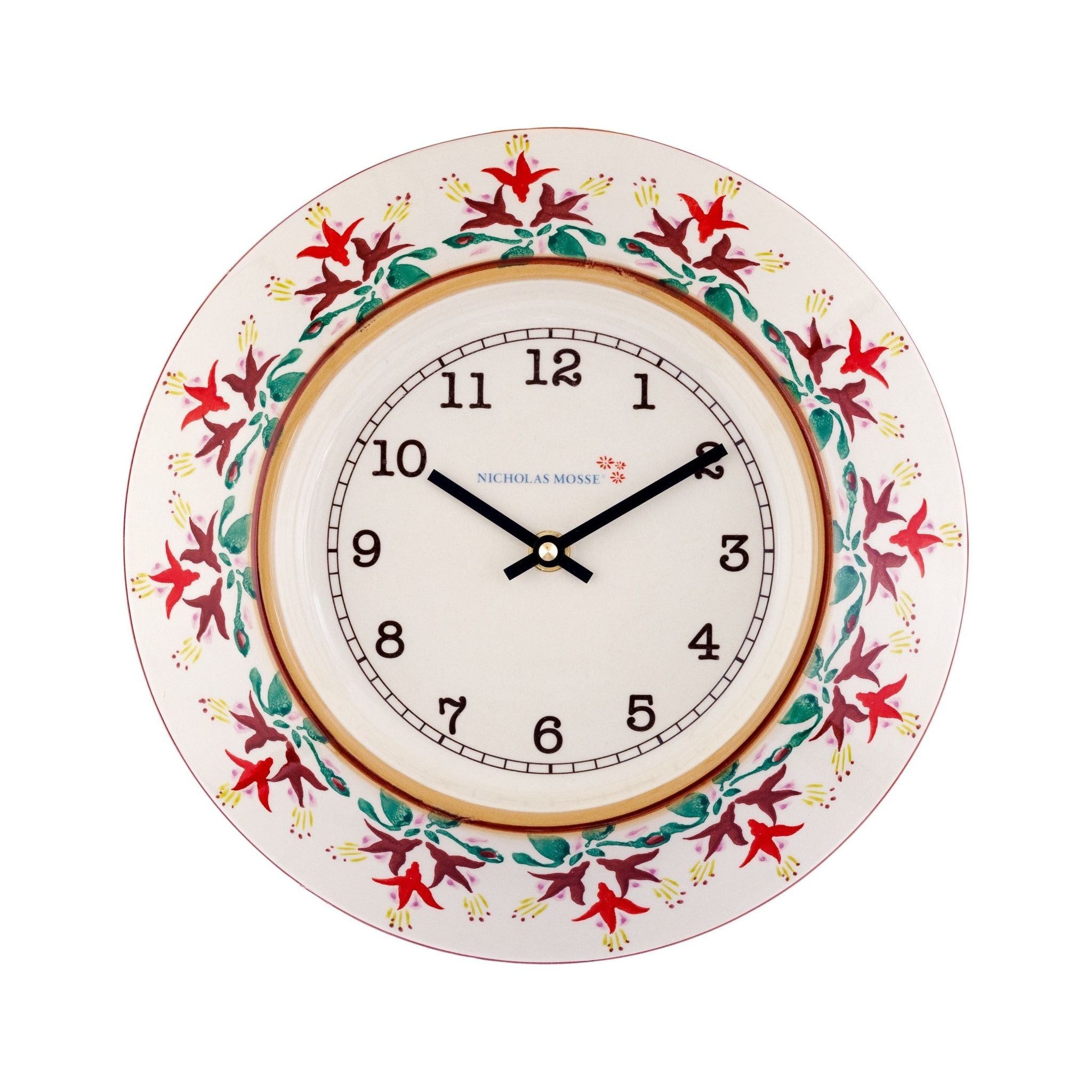 Large Wall Clock Fuchsia | NicholasMosse.com