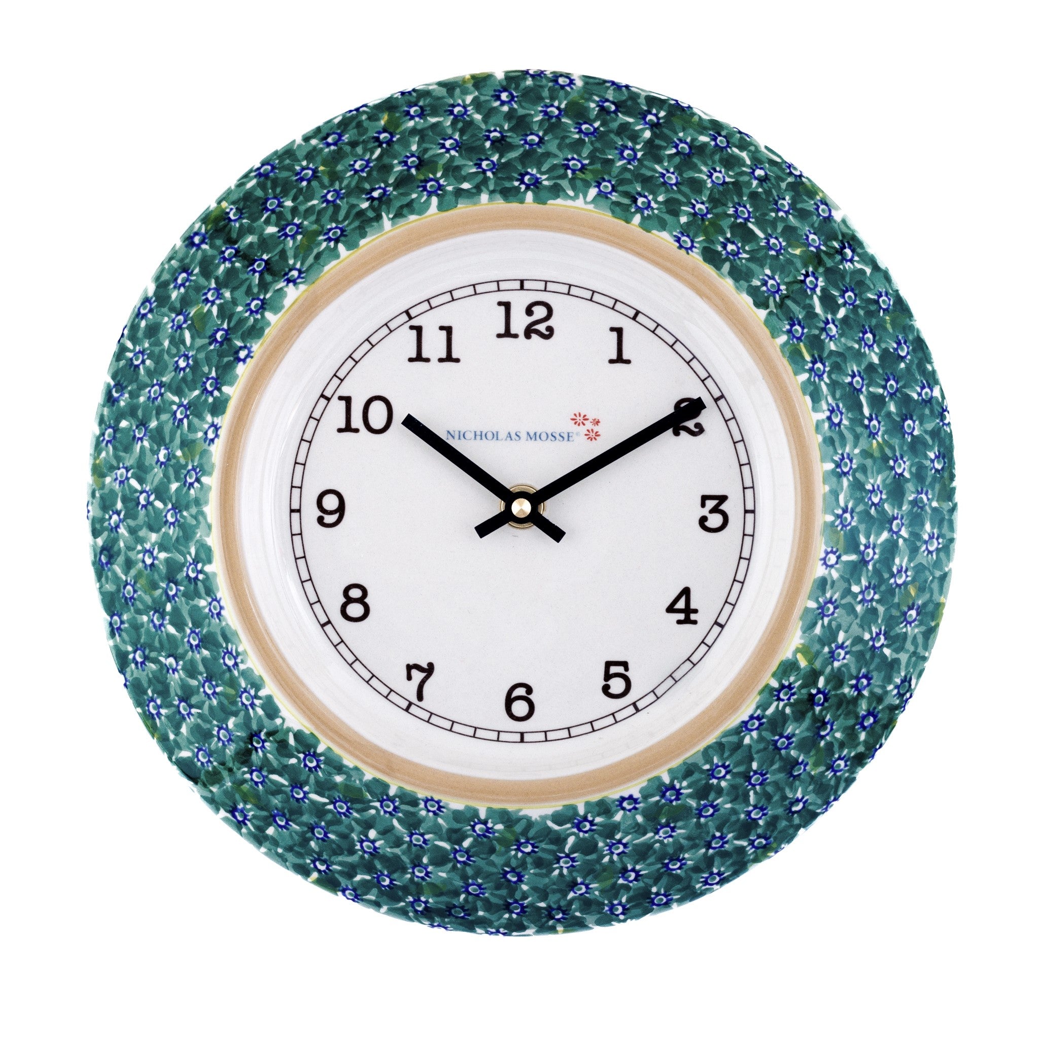 Large Wall Clock Lawn Green| NicholasMosse.com