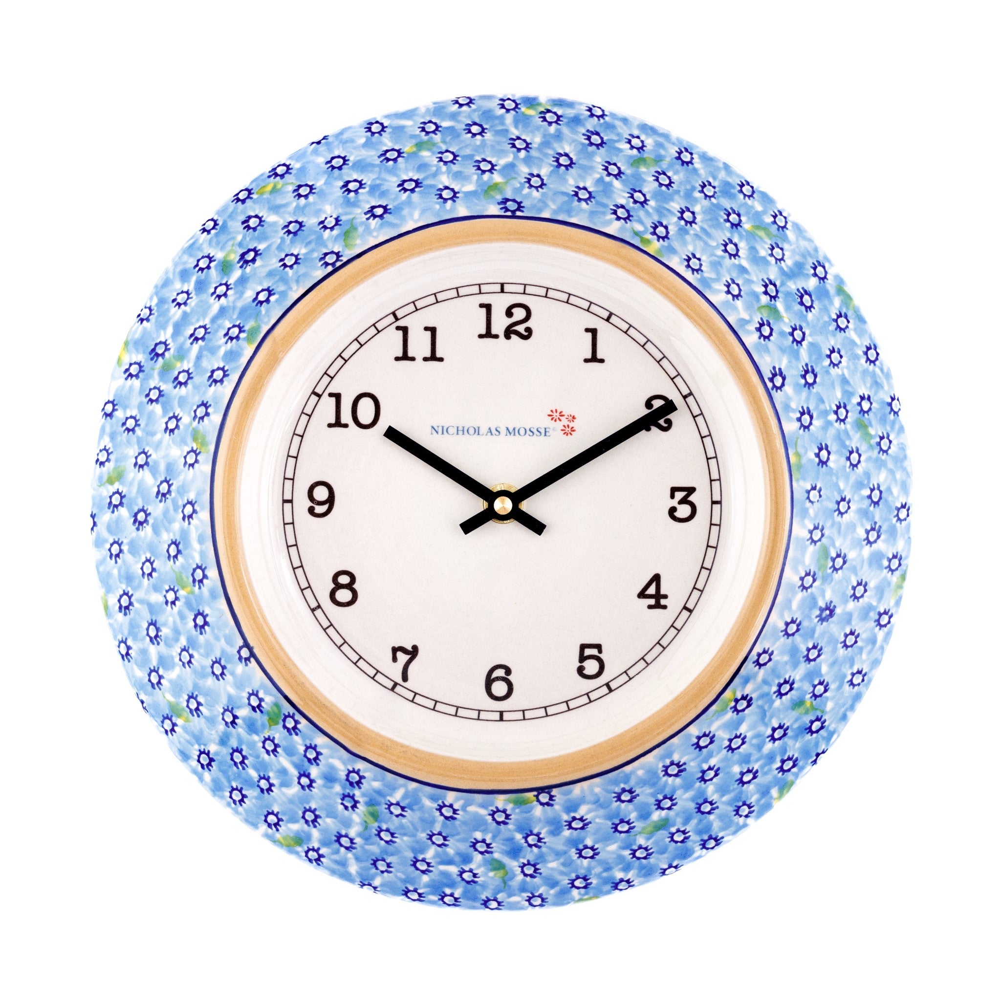 Large Wall Clock Lawn Light Blue| NicholasMosse.com