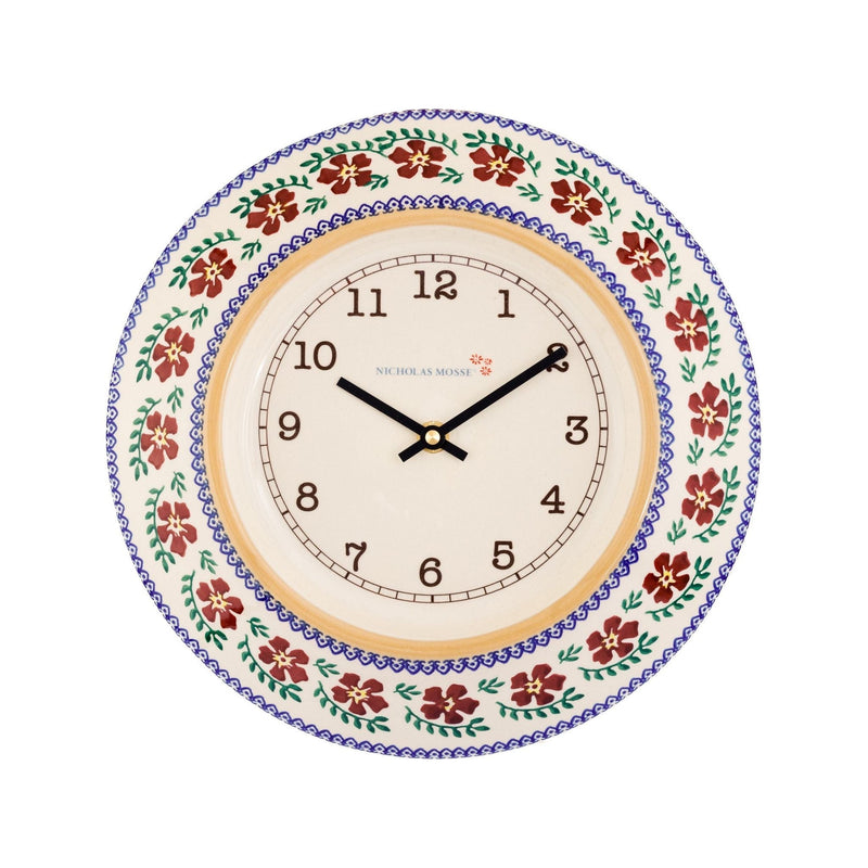 Large Wall Clock Old Rose | NicholasMosse.com