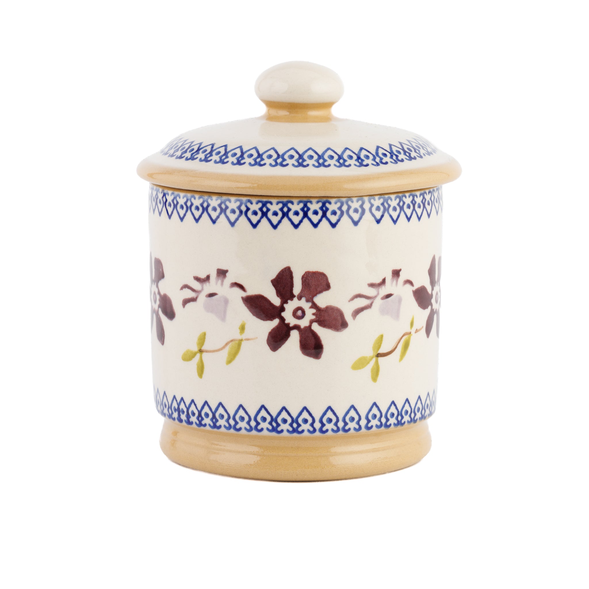 Lidded Sugar Bowl Clematis | NicholasMosse.com