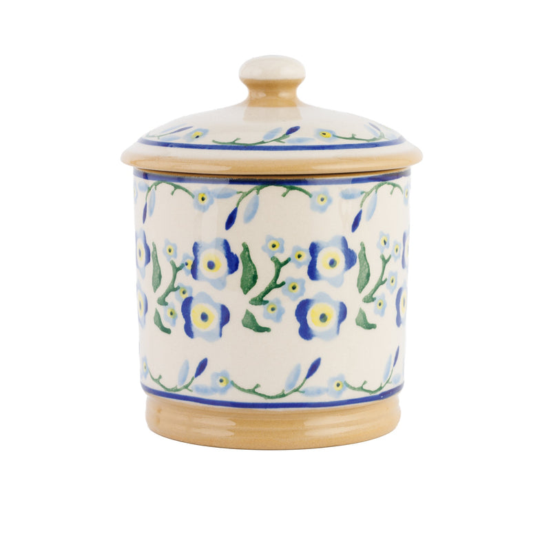 Lidded Sugar Bowl Forget Me Not | NicholasMosse.com