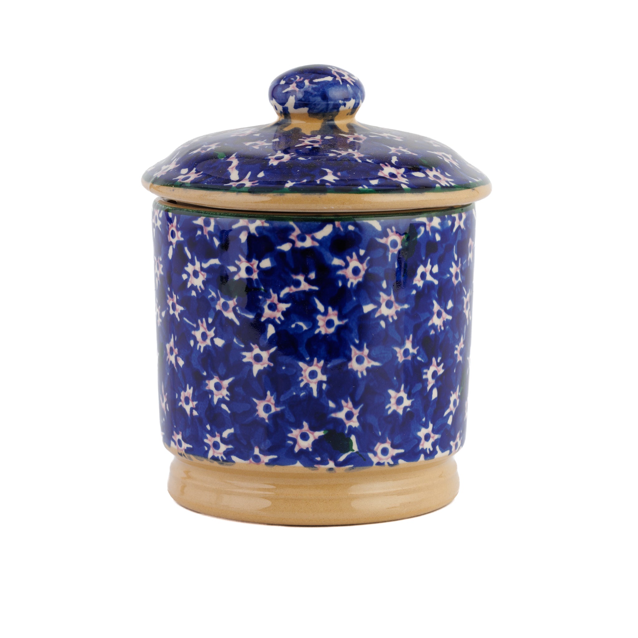 Lidded Sugar Bowl Lawn Dark Blue | NicholasMosse.com