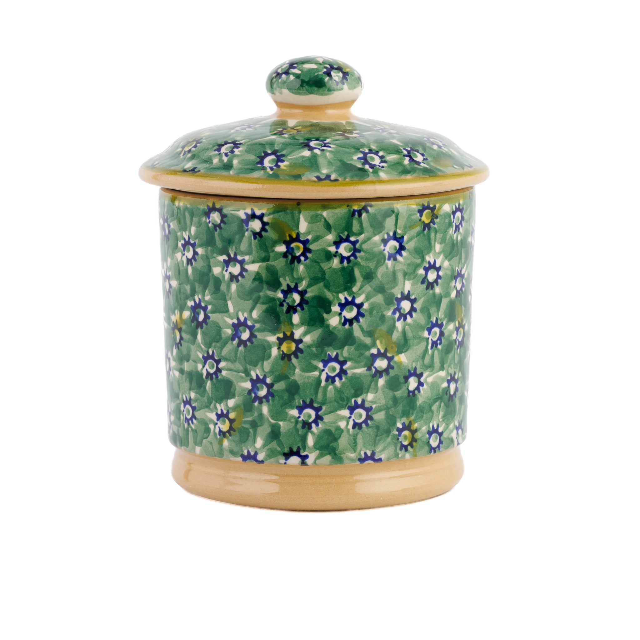 Lidded Sugar Bowl Lawn Green | NicholasMosse.com