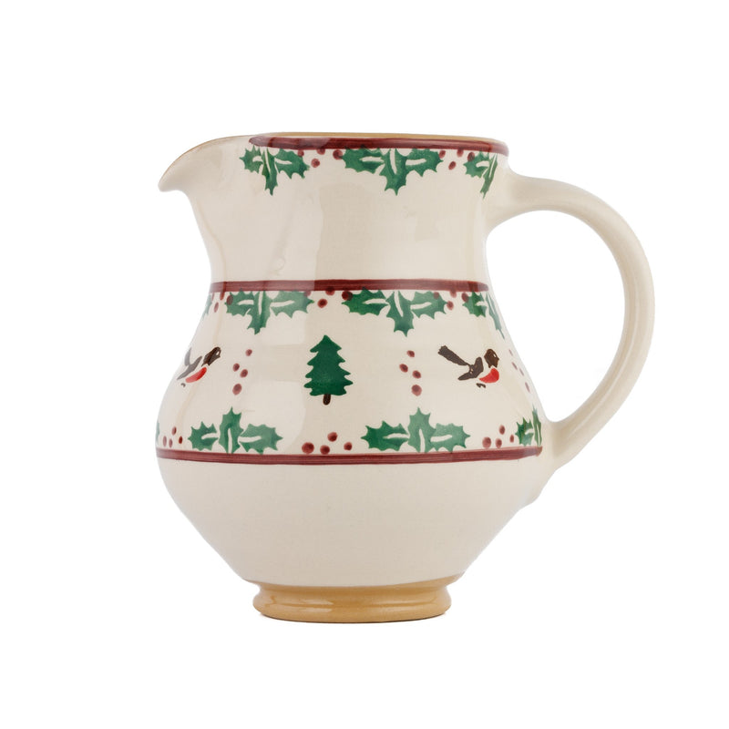 Medium Jug Winter Robin | NicholasMosse.com