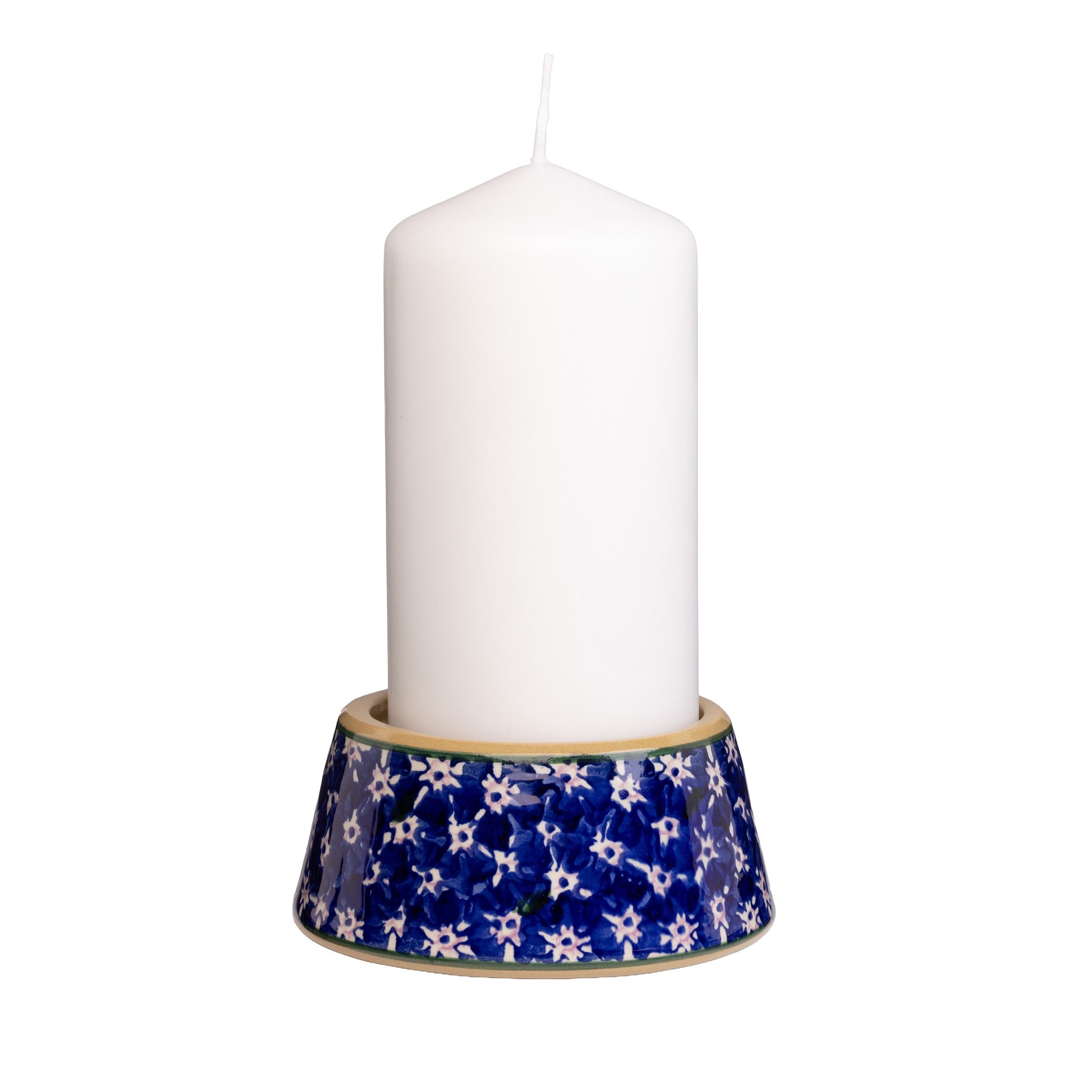 Reversible Candlestick Lawn Dark Blue handmade Irish design by Nicholas Mosse Pottery Ireland