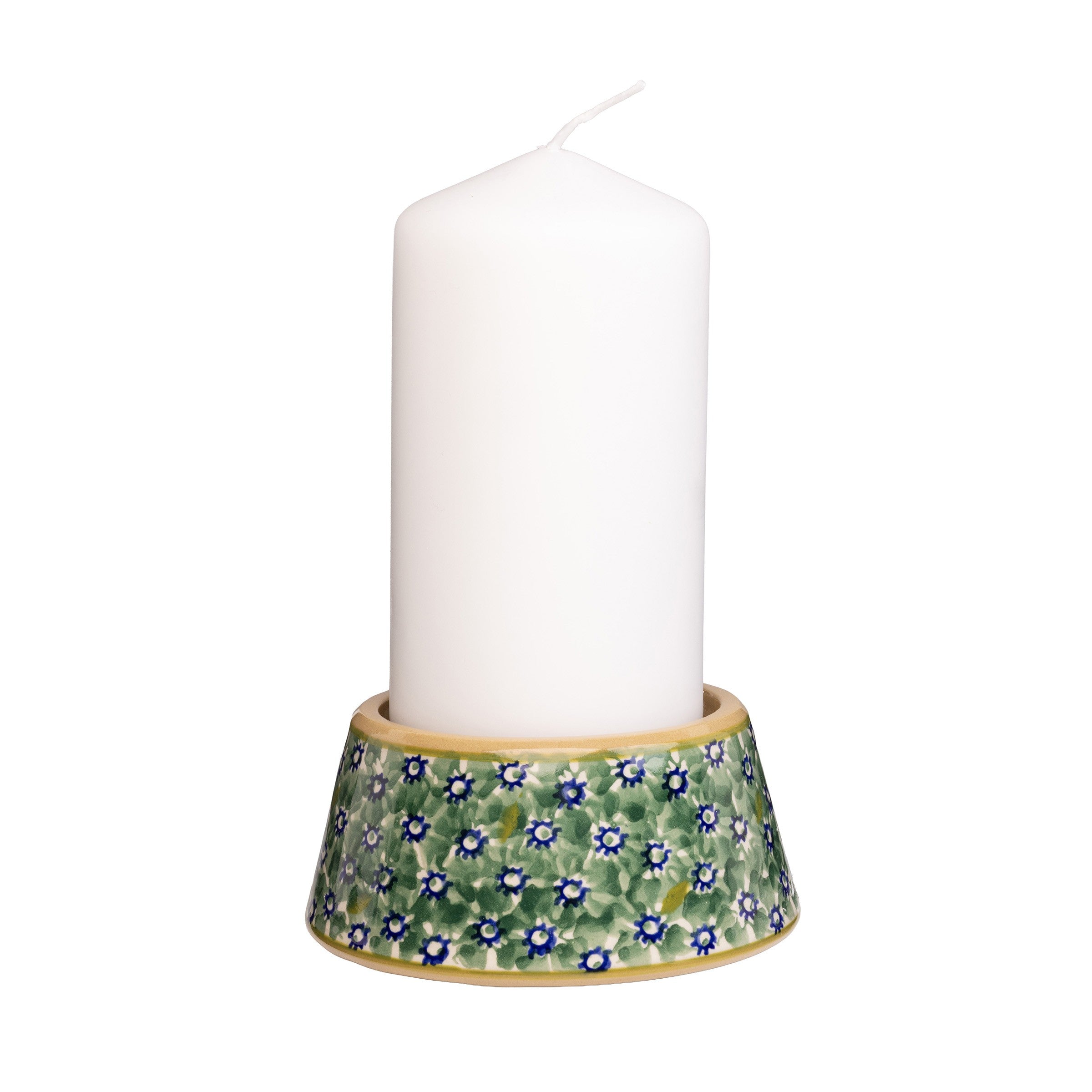 Reversible Candlestick & Candle Lawn Green handmade design Nicholas Mosee 