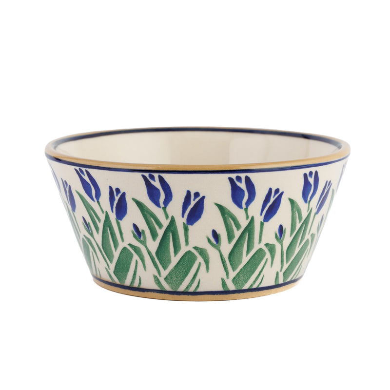 Small Angled Bowl Blue Blooms | NicholasMosse.com