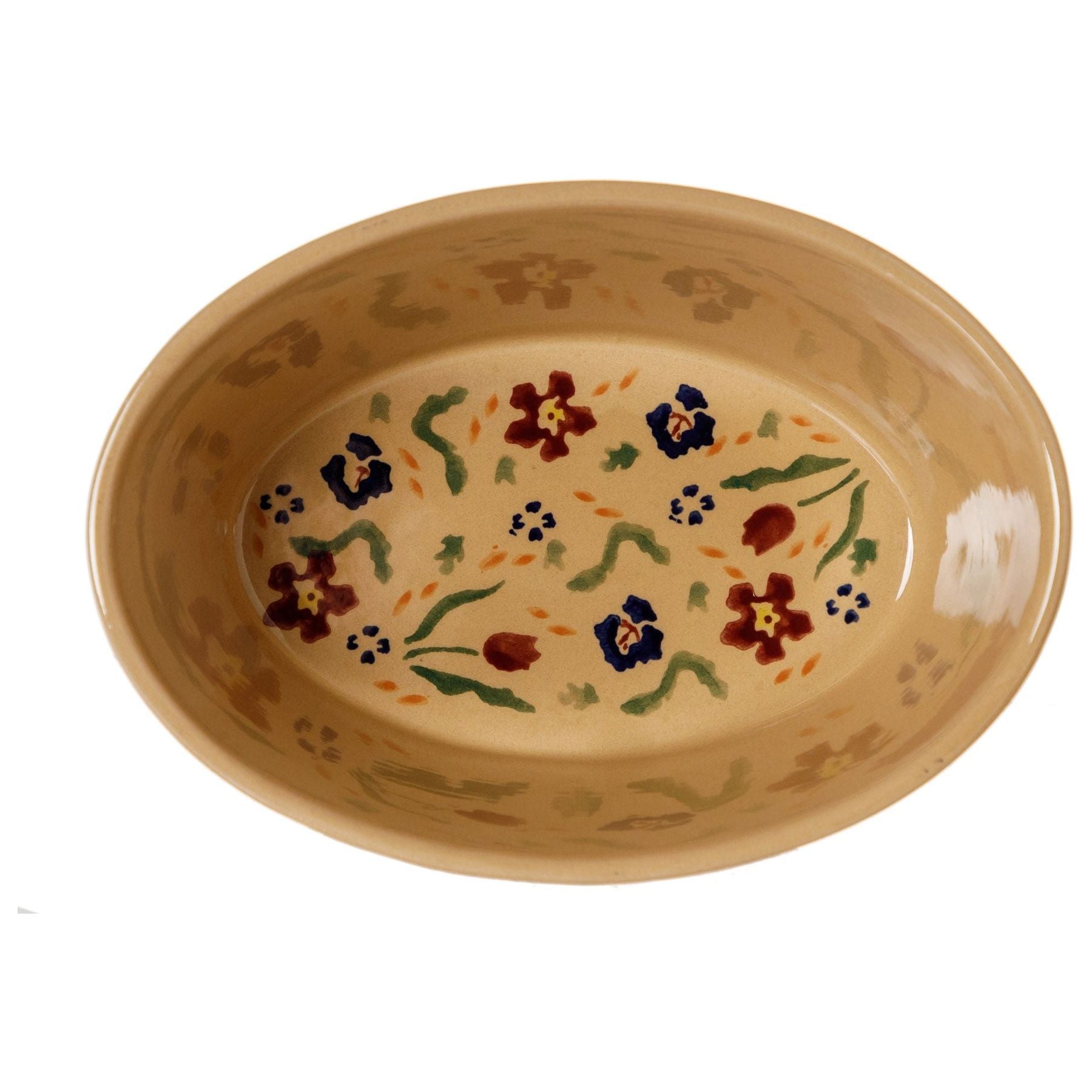 Small Oval Pie Dish Wild Flower Meadow | NicholasMosse.com