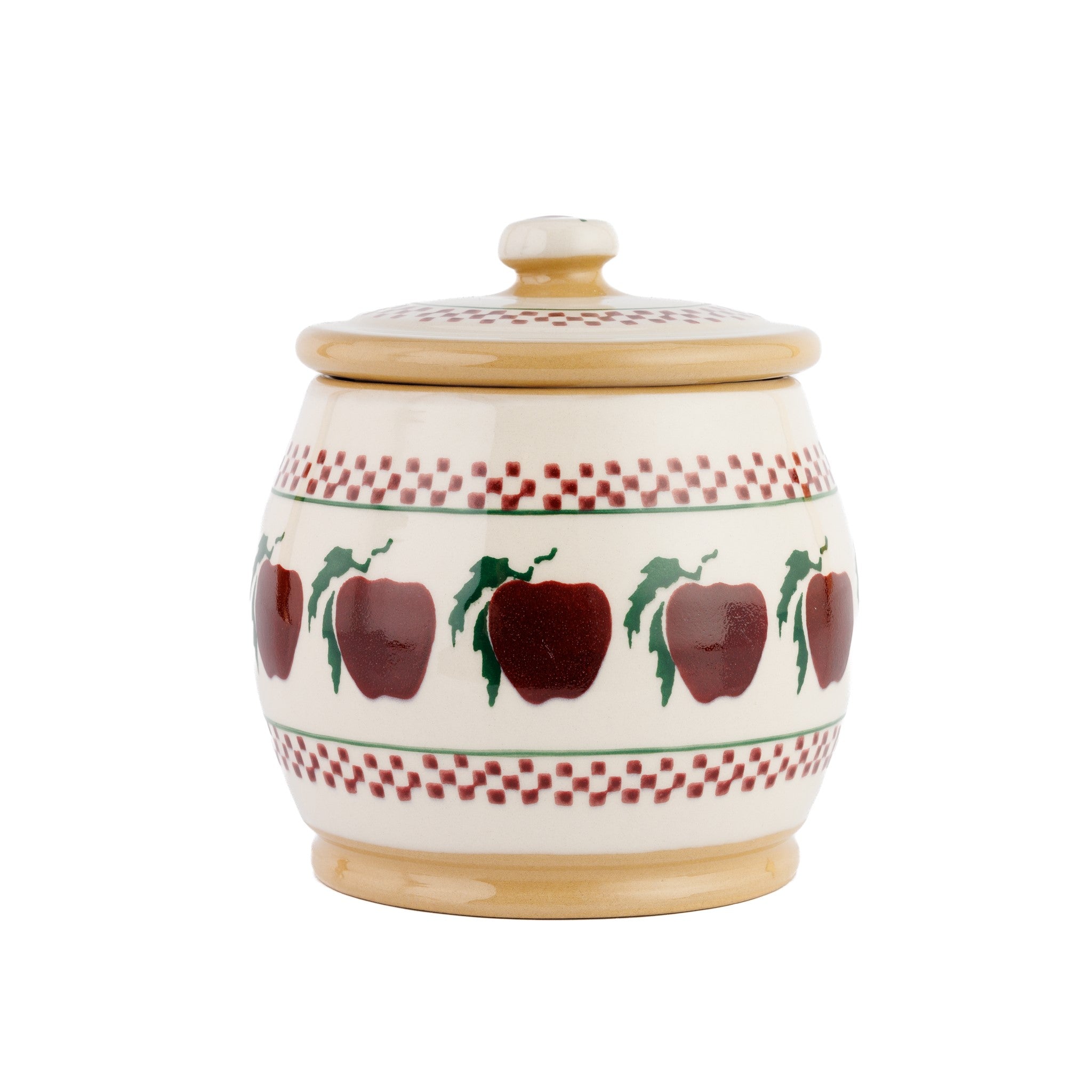 Small Round Lidded Jar Apple | NicholasMosse.com