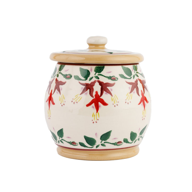 Small Round Lidded Jar Fuchsia | NicholasMosse.com