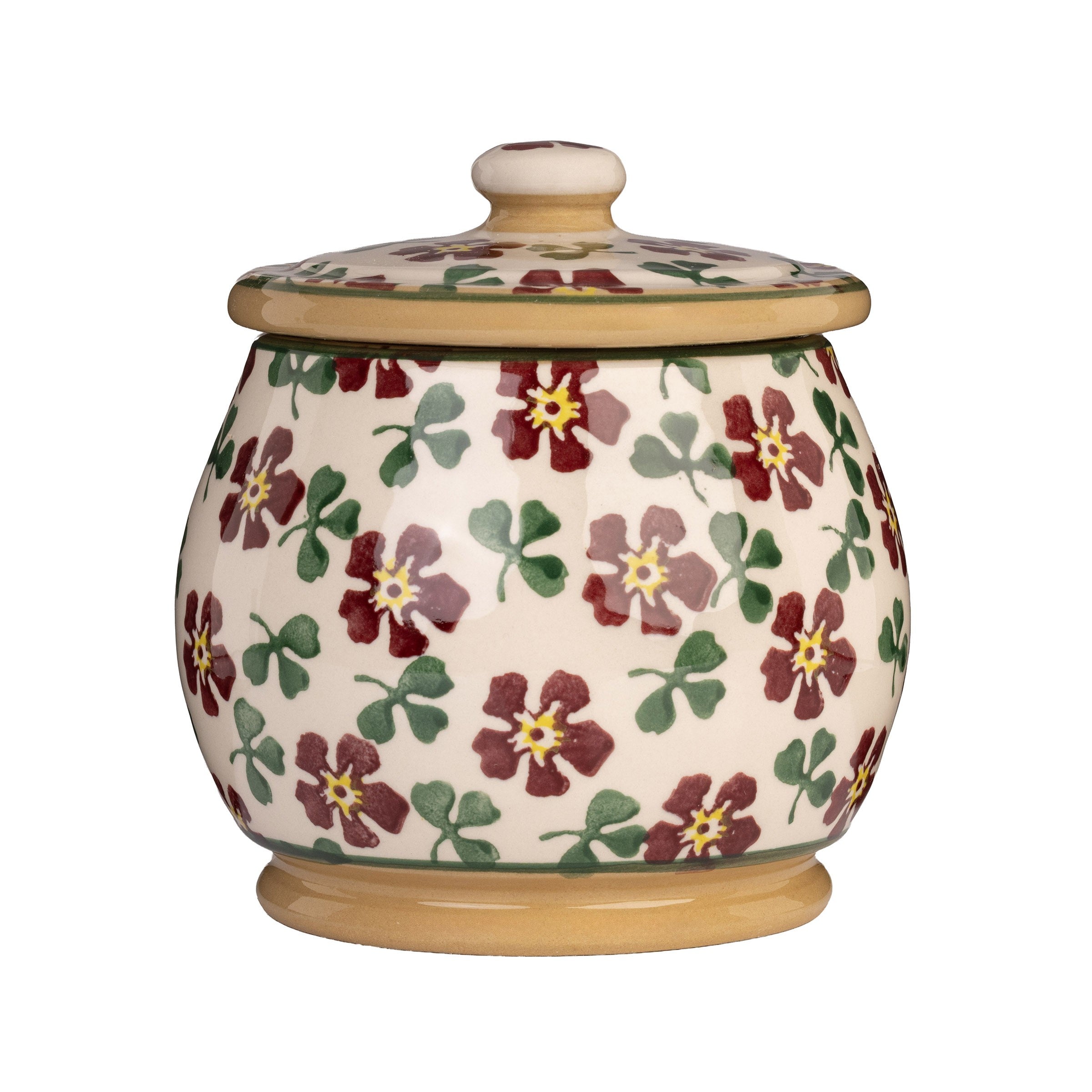 Small Round Lidded Jar Irish Rose | NicholasMosse.com