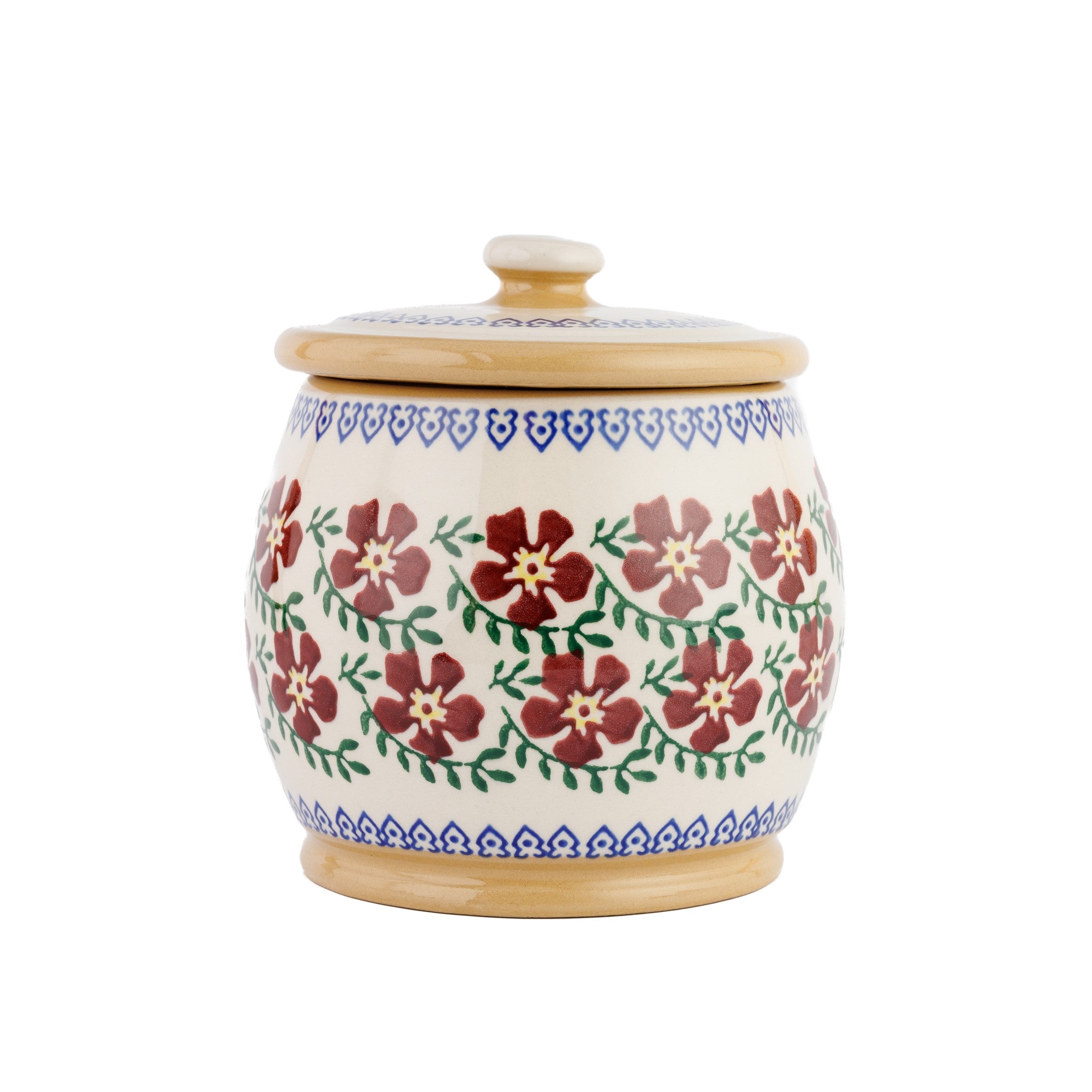 Small Round Lidded Jar Old Rose | NicholasMosse.com