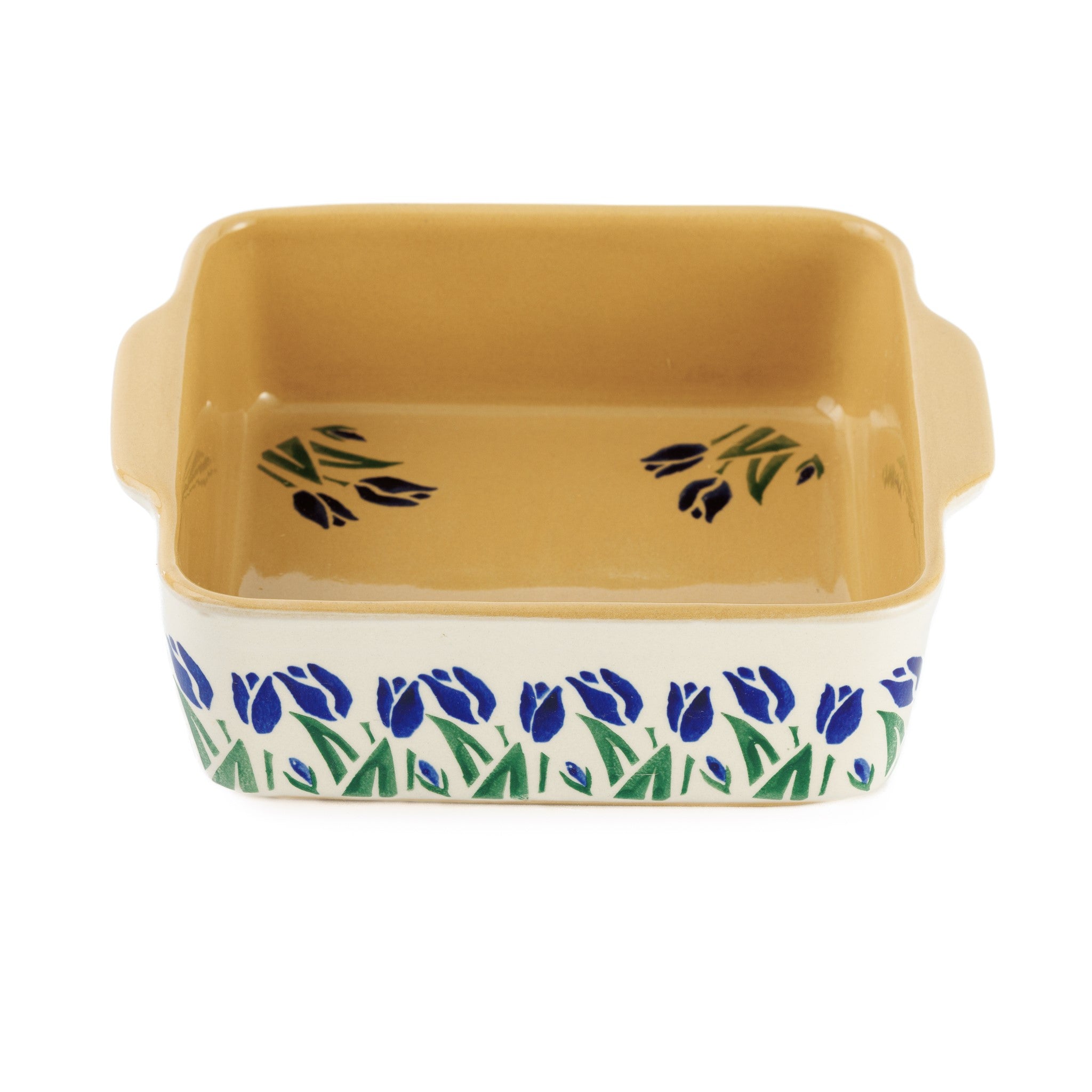 Small Square Oven Dish Blue Blooms | NicholasMosse.com