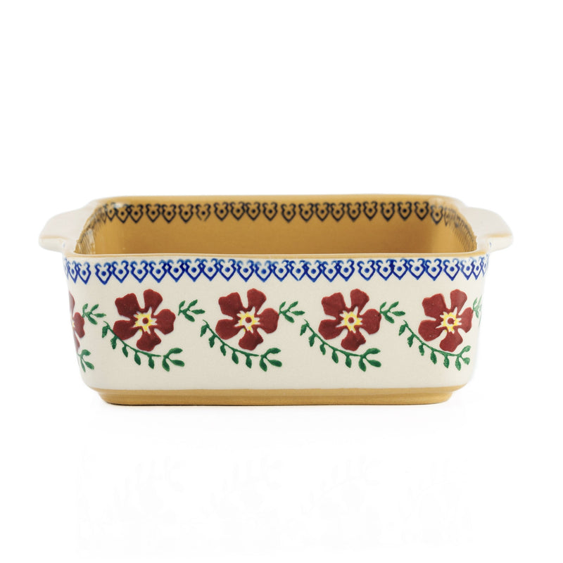 Small Square Oven Dish Old Rose | NicholasMosse.com