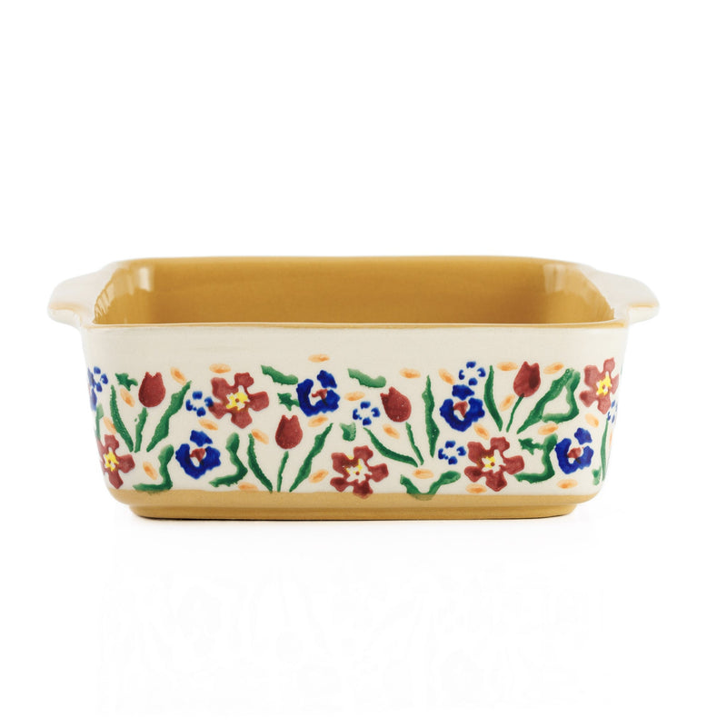 Small Square Oven Dish Wild Flower Meadow | NicholasMosse.com