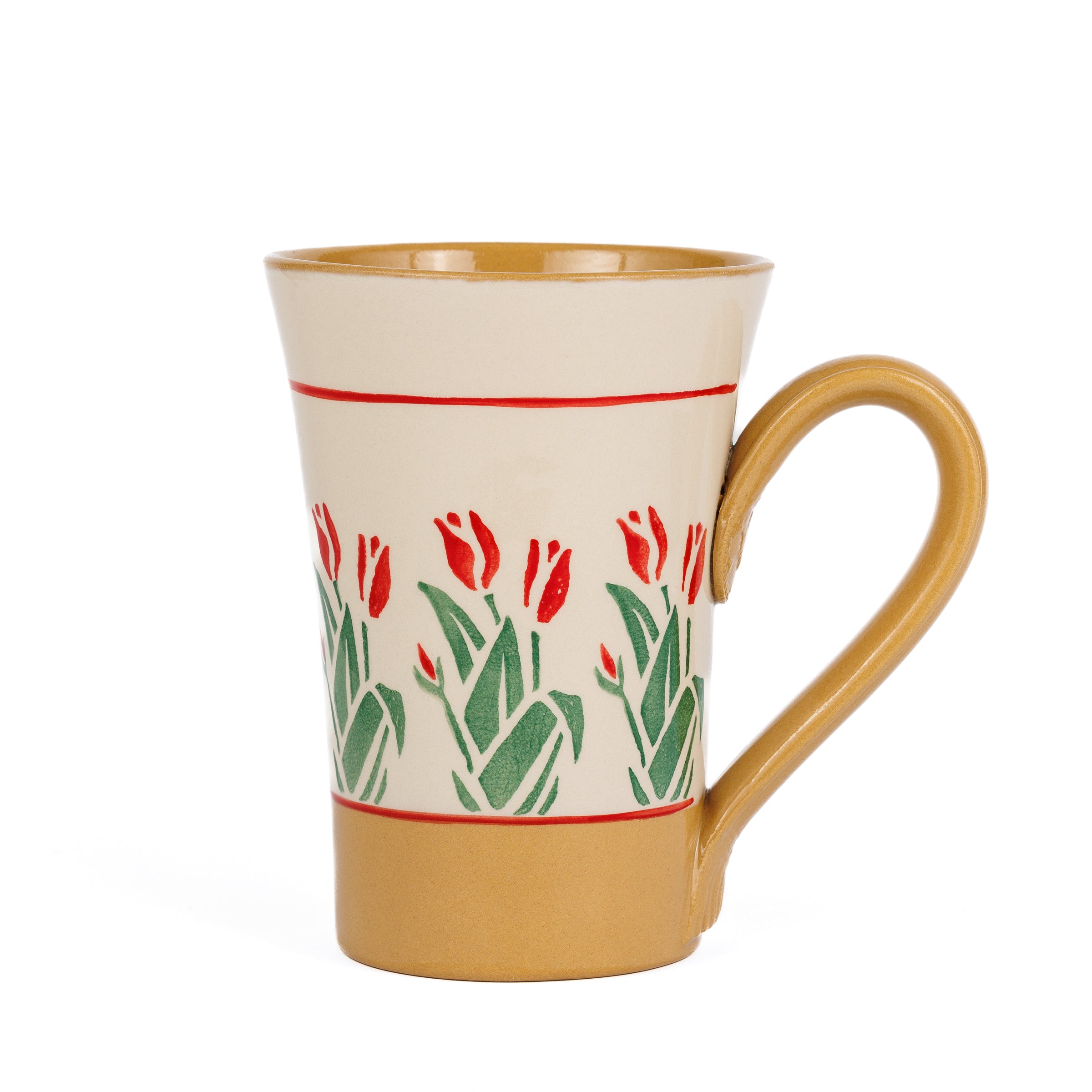 Tall Mug Red Blooms | NicholasMosse.com