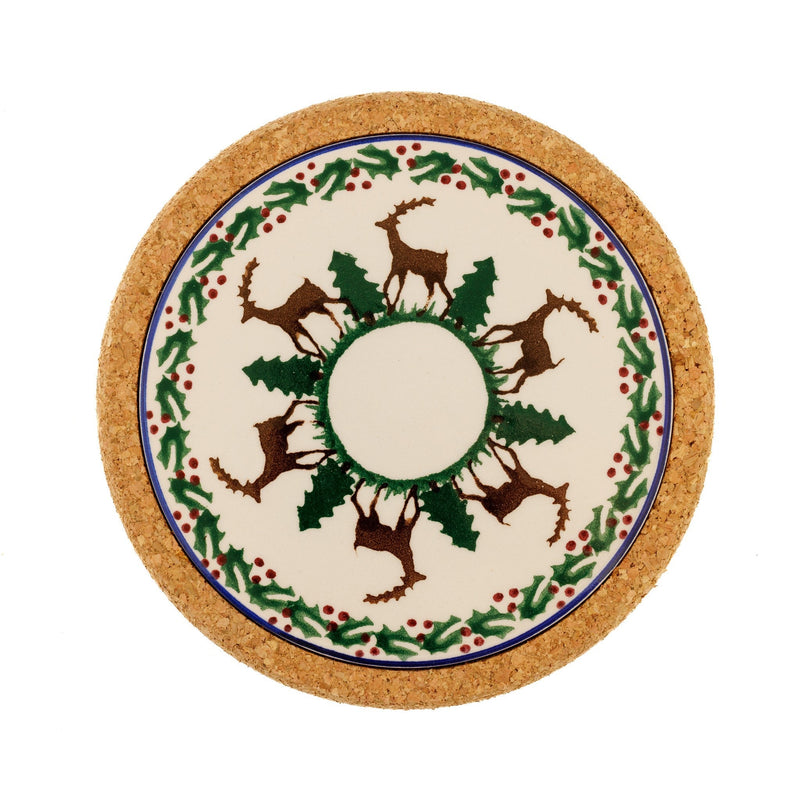 Trivet Round Reindeer | NicholasMosse.com