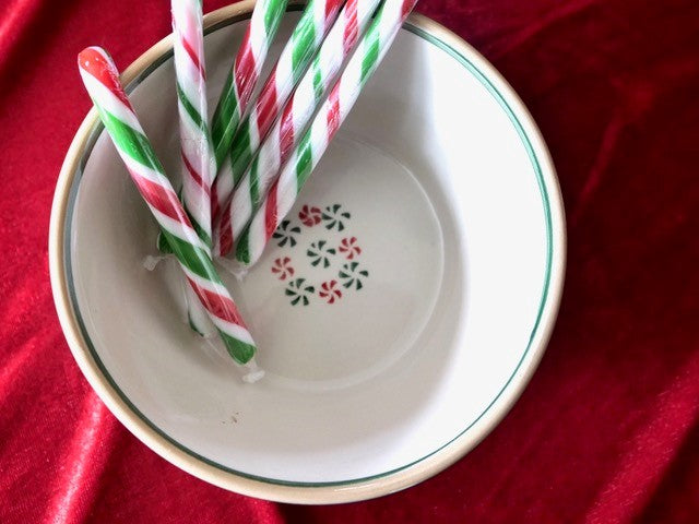 small angled bowl Candy Cane Nicholas Mosse Pottery
