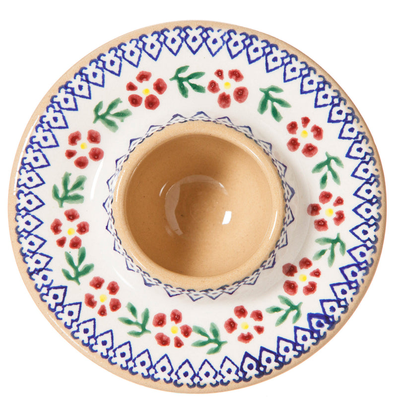 Stackable Eggcup Old Rose spongeware pottery by Nicholas Mosse, Ireland - Handmade Irish Craft - nicholasmosse.com