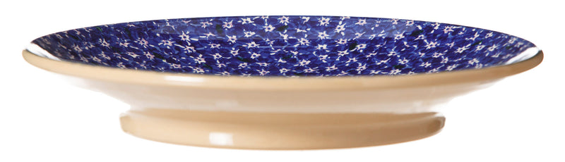 Shallow Dish Lawn Dark Blue spongeware pottery by Nicholas Mosse, Ireland - Handmade Irish Craft - nicholasmosse.com