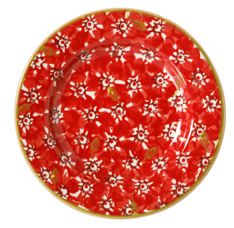 Tiny Plate Red Lawn spongeware pottery by Nicholas Mosse, Ireland - Handmade Irish Craft - nicholasmosse.com