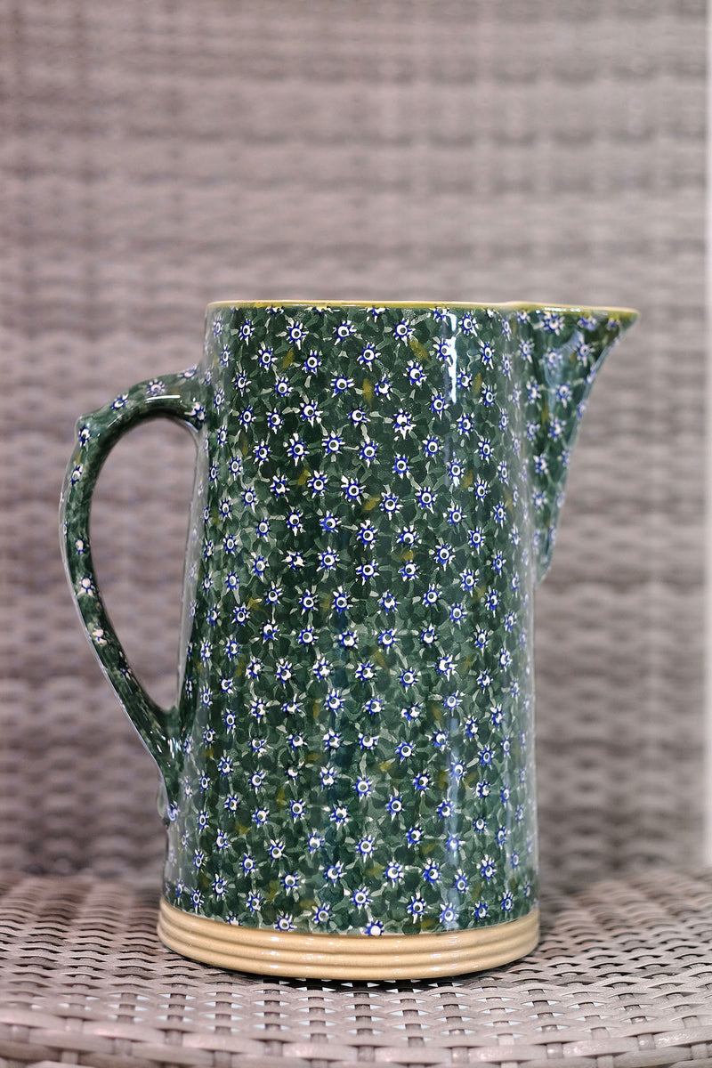 XL Jug Lawn Green spongeware pottery by Nicholas Mosse, Ireland - Handmade Irish Craft - nicholasmosse.com