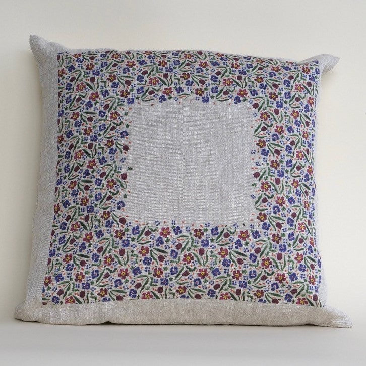 Cushion Cover Wild Flower Meadow Linen Nicholas Mosse Pottery