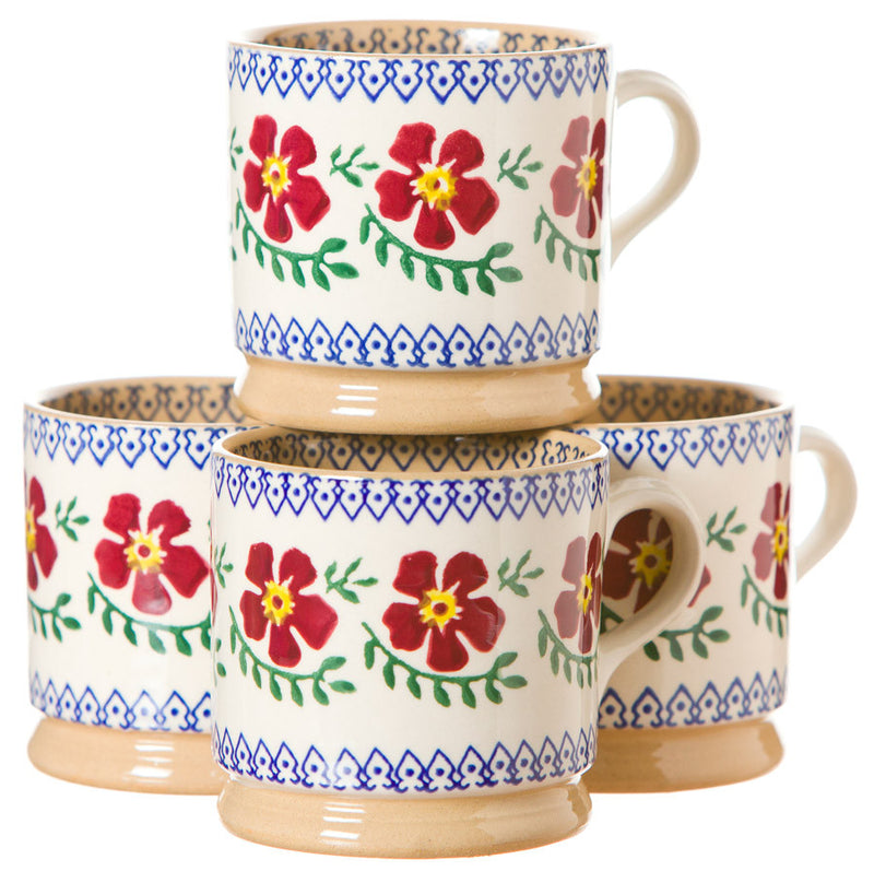 4 Small Mugs Old Rose | NicholasMosse.com