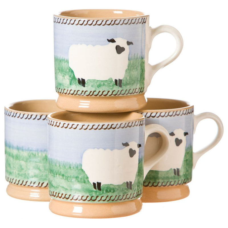 4 Small Mugs Sheep | NicholasMosse.com