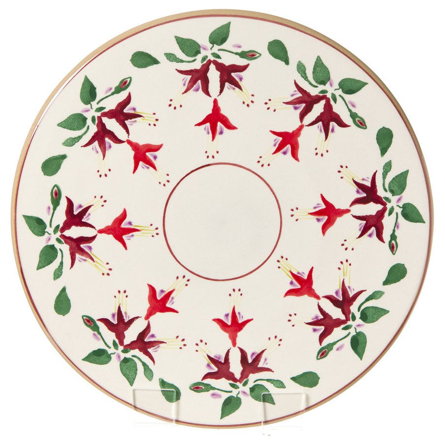 9" Footed Cake Plate Fuchsia | NicholasMosse.com