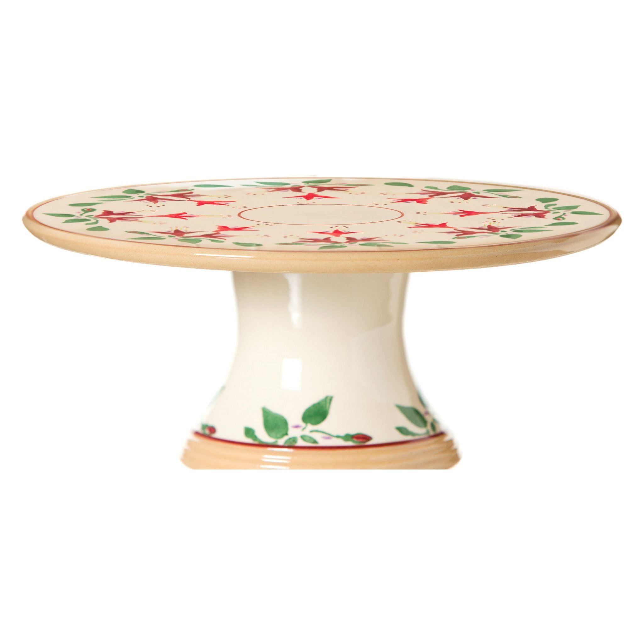 9" Footed Cake Plate Fuchsia | NicholasMosse.com