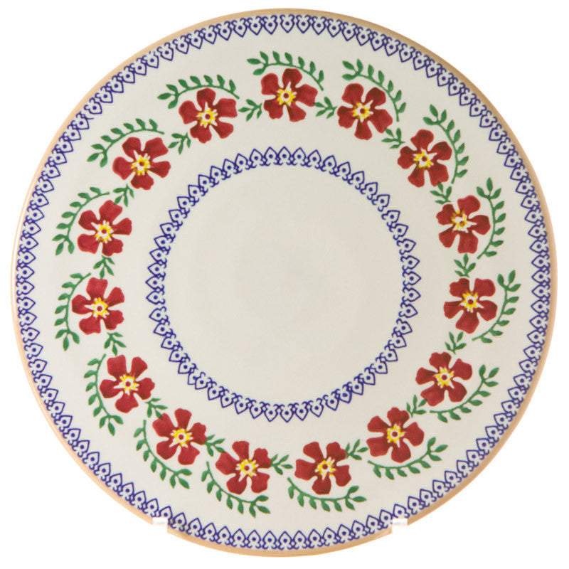 9" Footed Cake Plate Old Rose | NicholasMosse.com