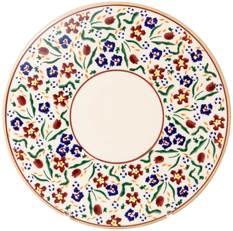 9" Footed Cake Plate Wild Flower Meadow | NicholasMosse.com