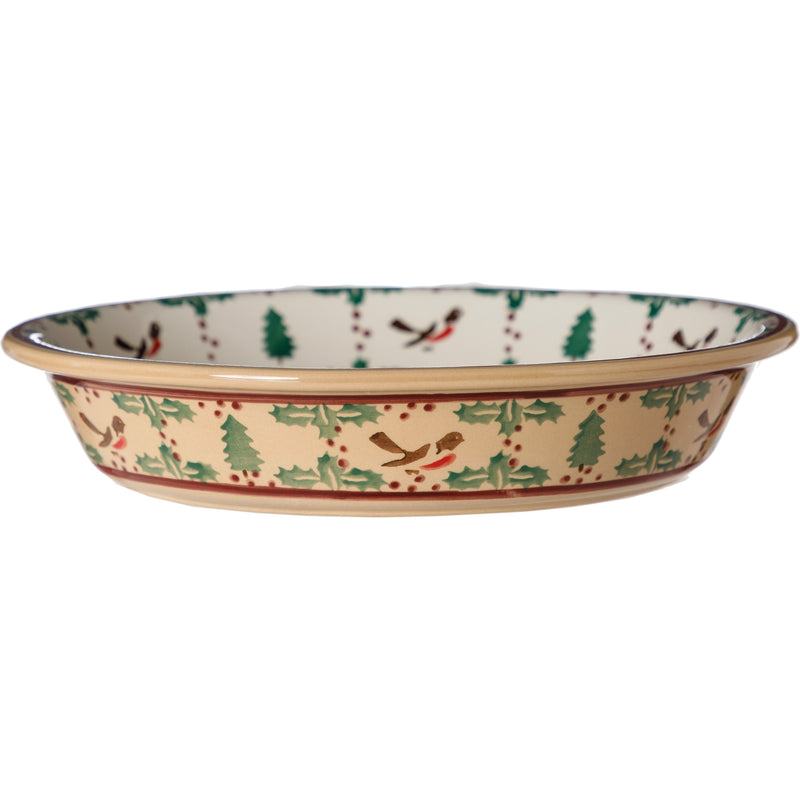 Classic Pie Dish Winter Robin | NicholasMosse.com