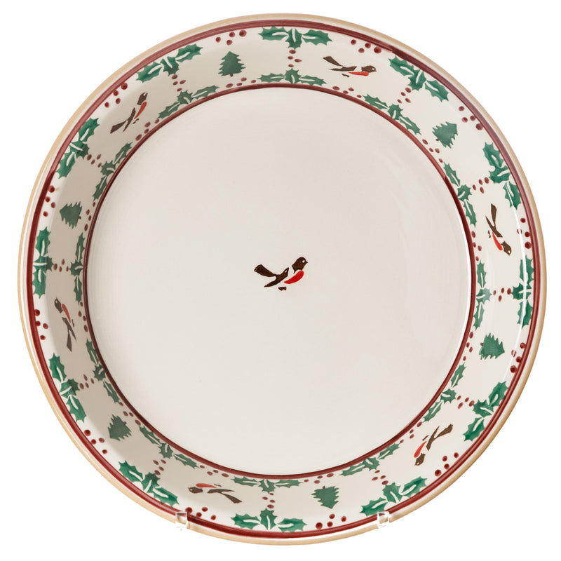 Classic Pie Dish Winter Robin | NicholasMosse.com