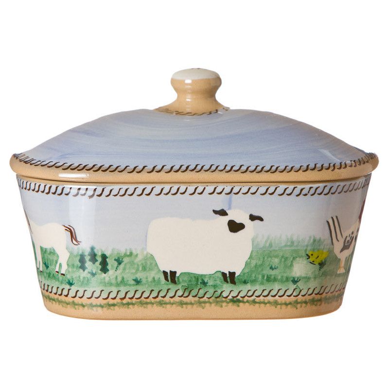 Covered Butterdish Assorted Animals | NicholasMosse.com