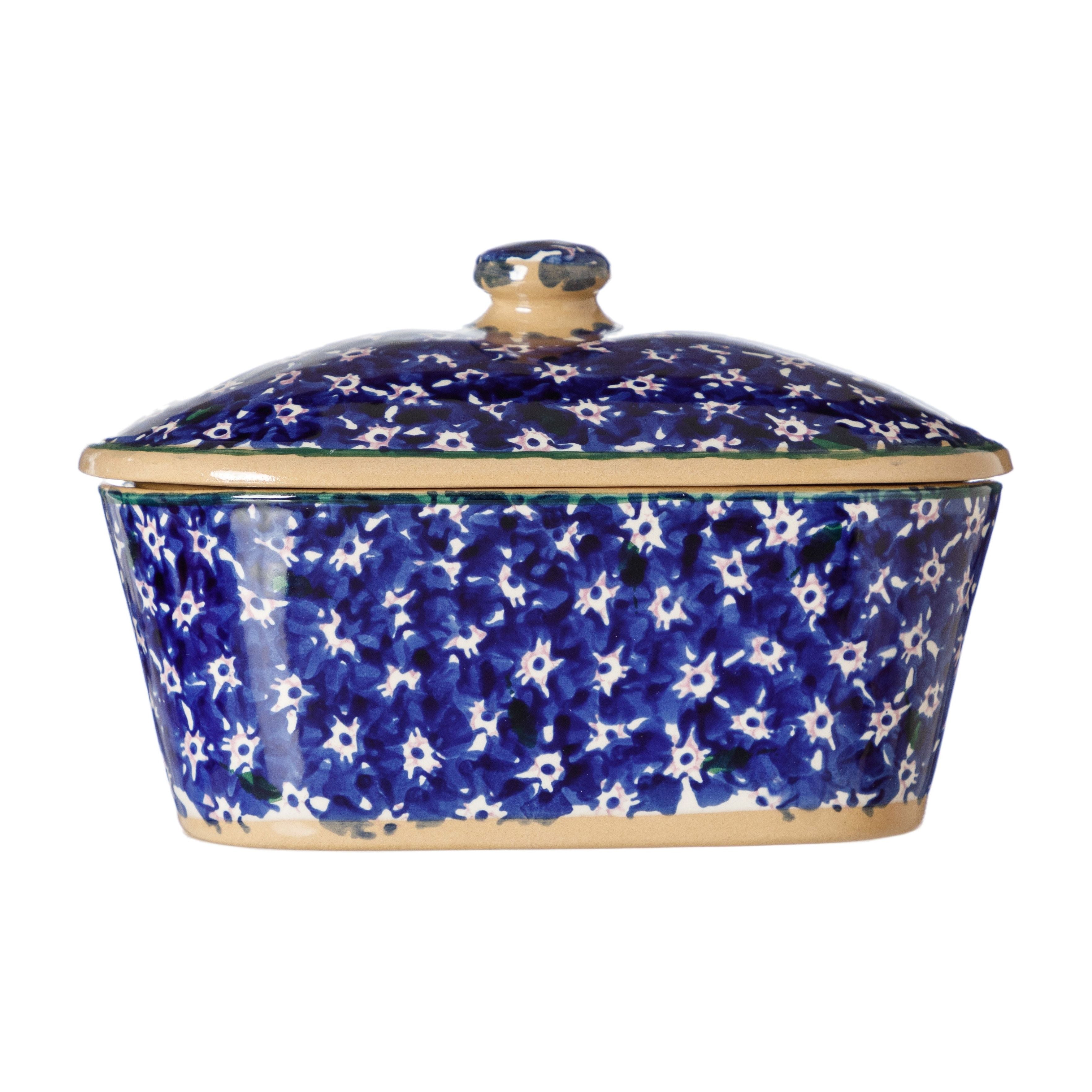 Covered Butterdish Dark Blue Lawn | NicholasMosse.com