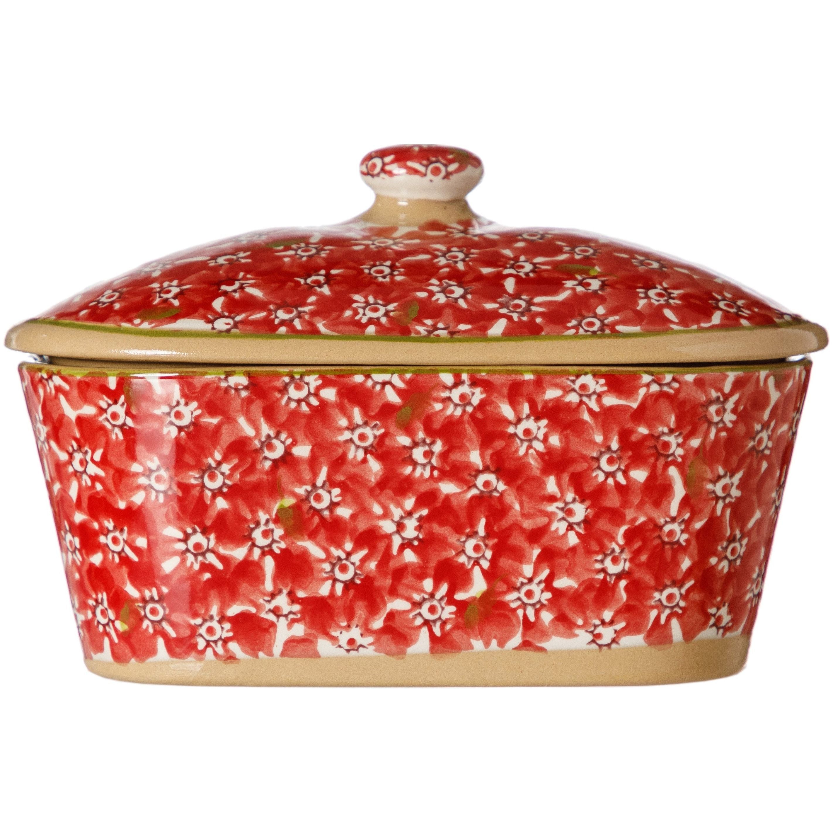 Covered Butterdish Lawn Red | NicholasMosse.com