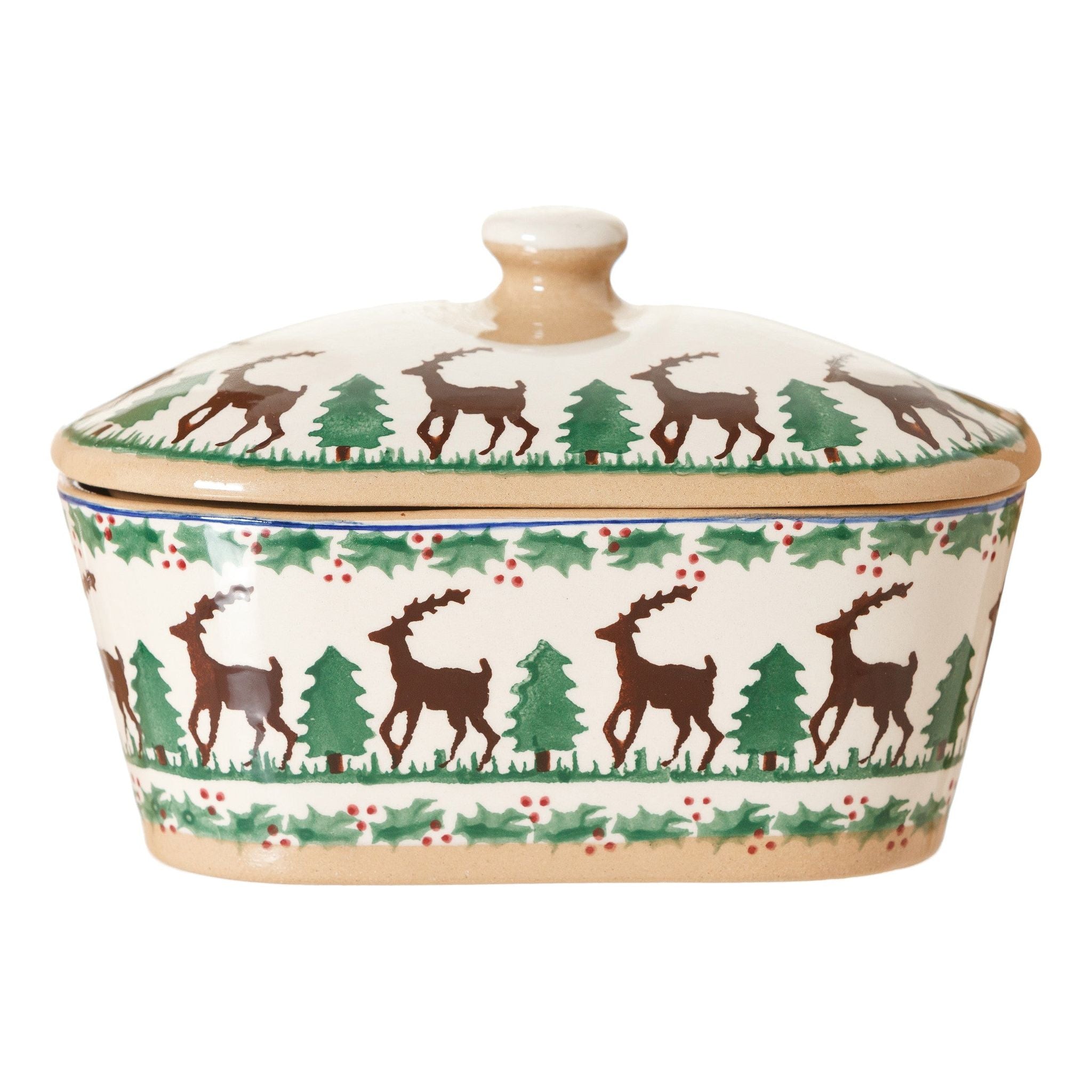 Covered Butterdish Reindeer | NicholasMosse.com