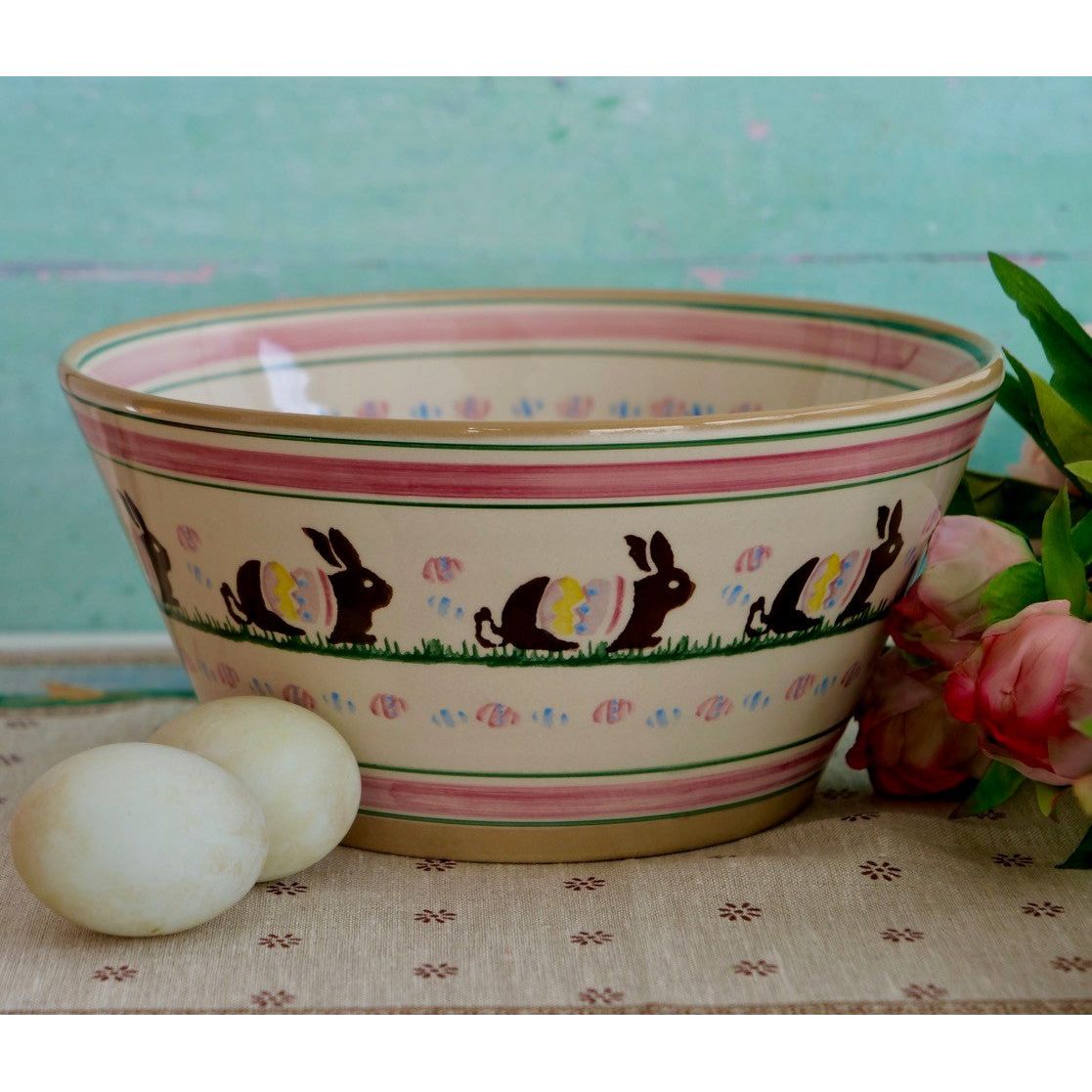 Large Angled Bowl Easter Bunny | NicholasMosse.com