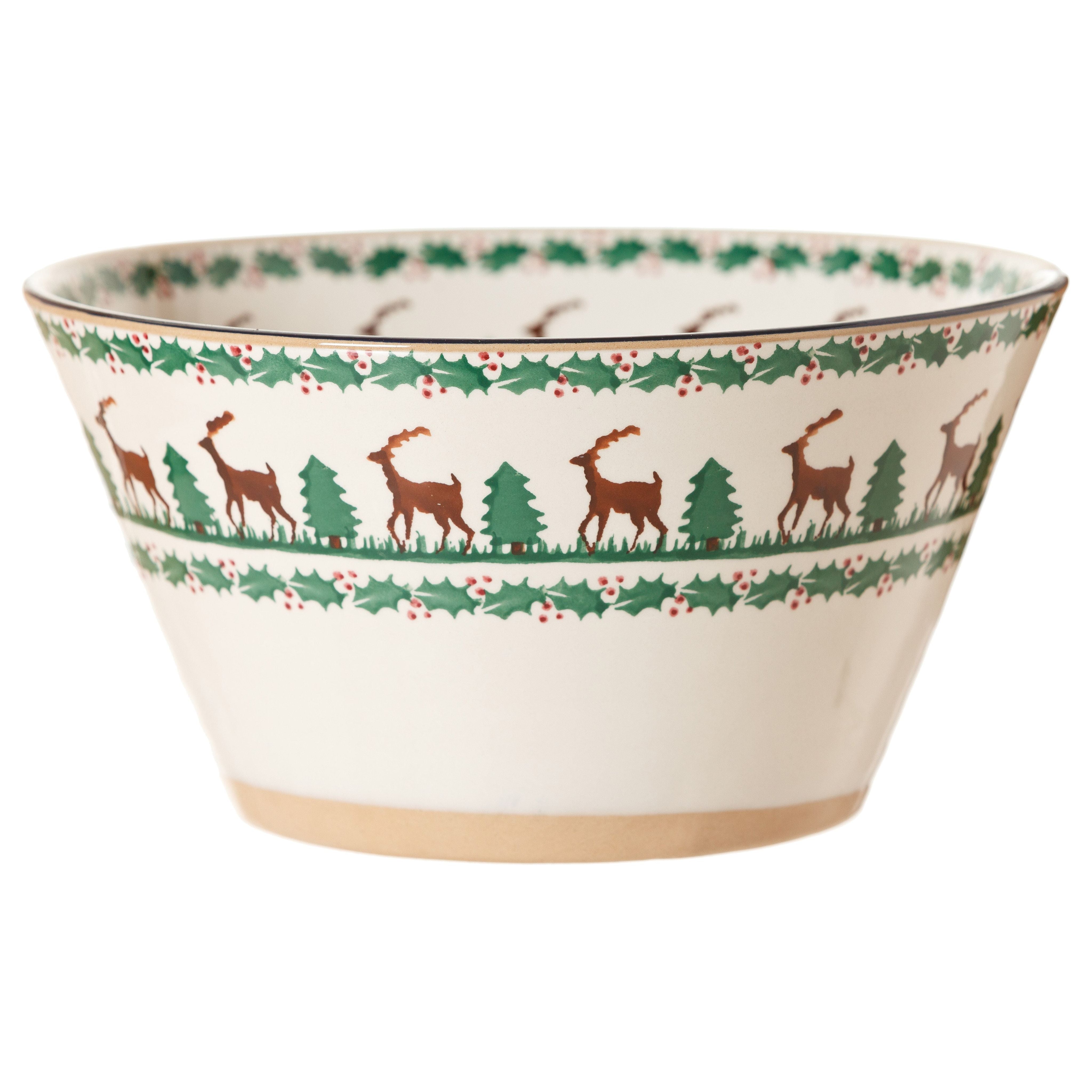 Large Angled Bowl Reindeer | NicholasMosse.com