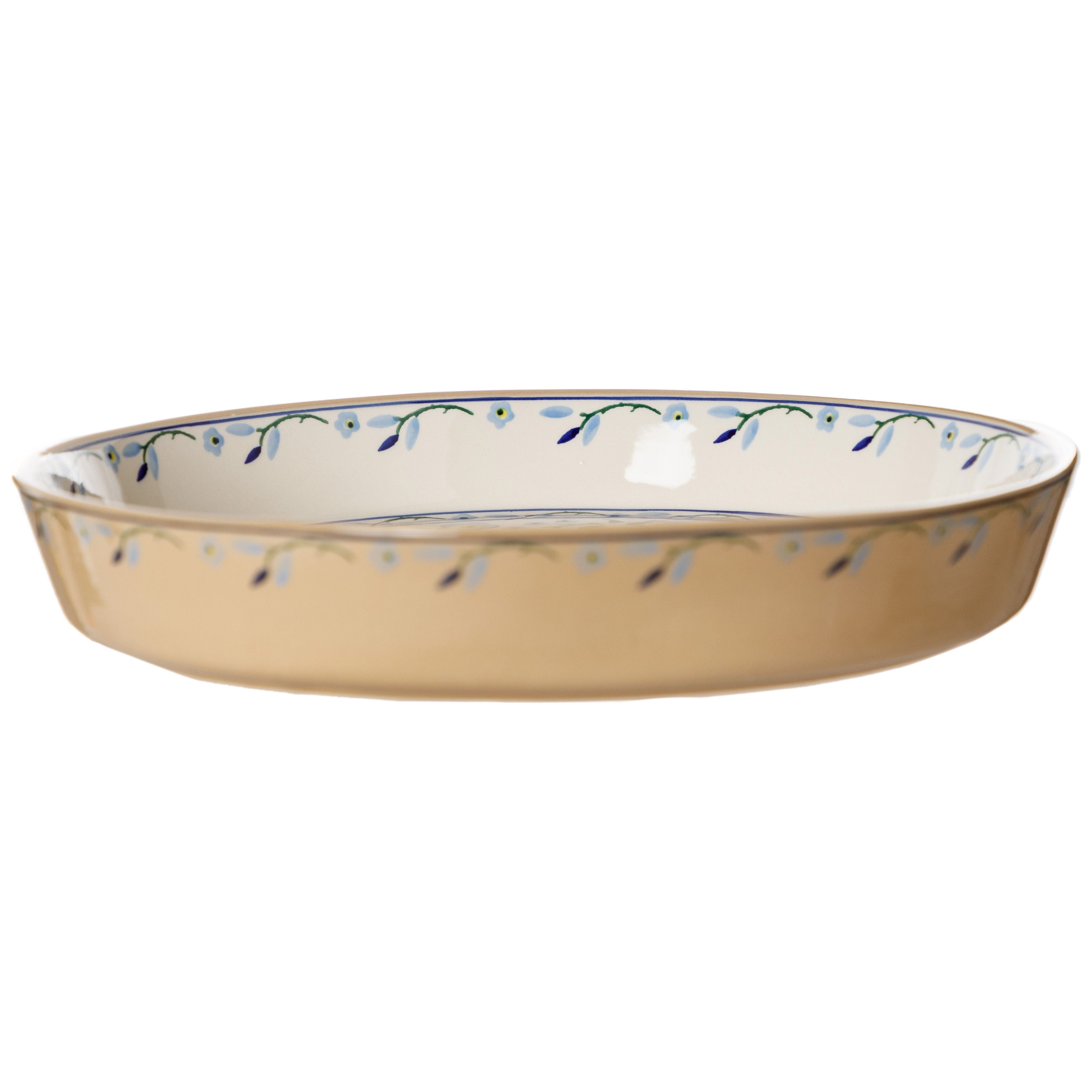 Large Quiche Dish Forget Me Not | NicholasMosse.com