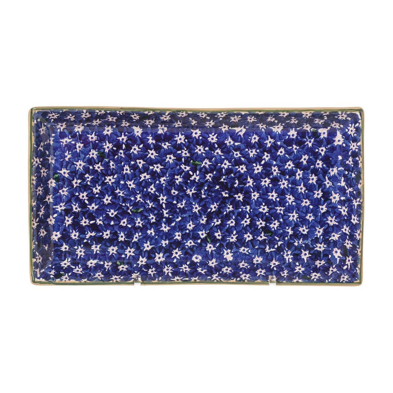 Large Rectangle Plate Lawn Dark Blue | NicholasMosse.com