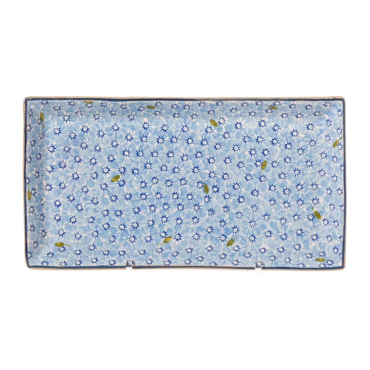 Large Rectangle Plate Lawn Light Blue | NicholasMosse.com